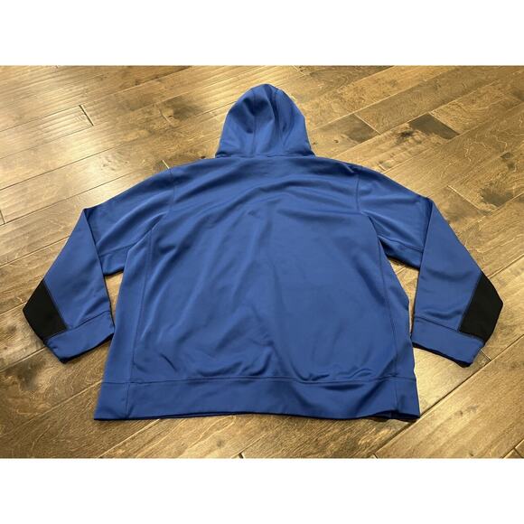 Nike Mens Blue Therma Fit Big Swoosh Pullover Pocket Hoodie Size XL 480085-463 - Picture 3 of 10